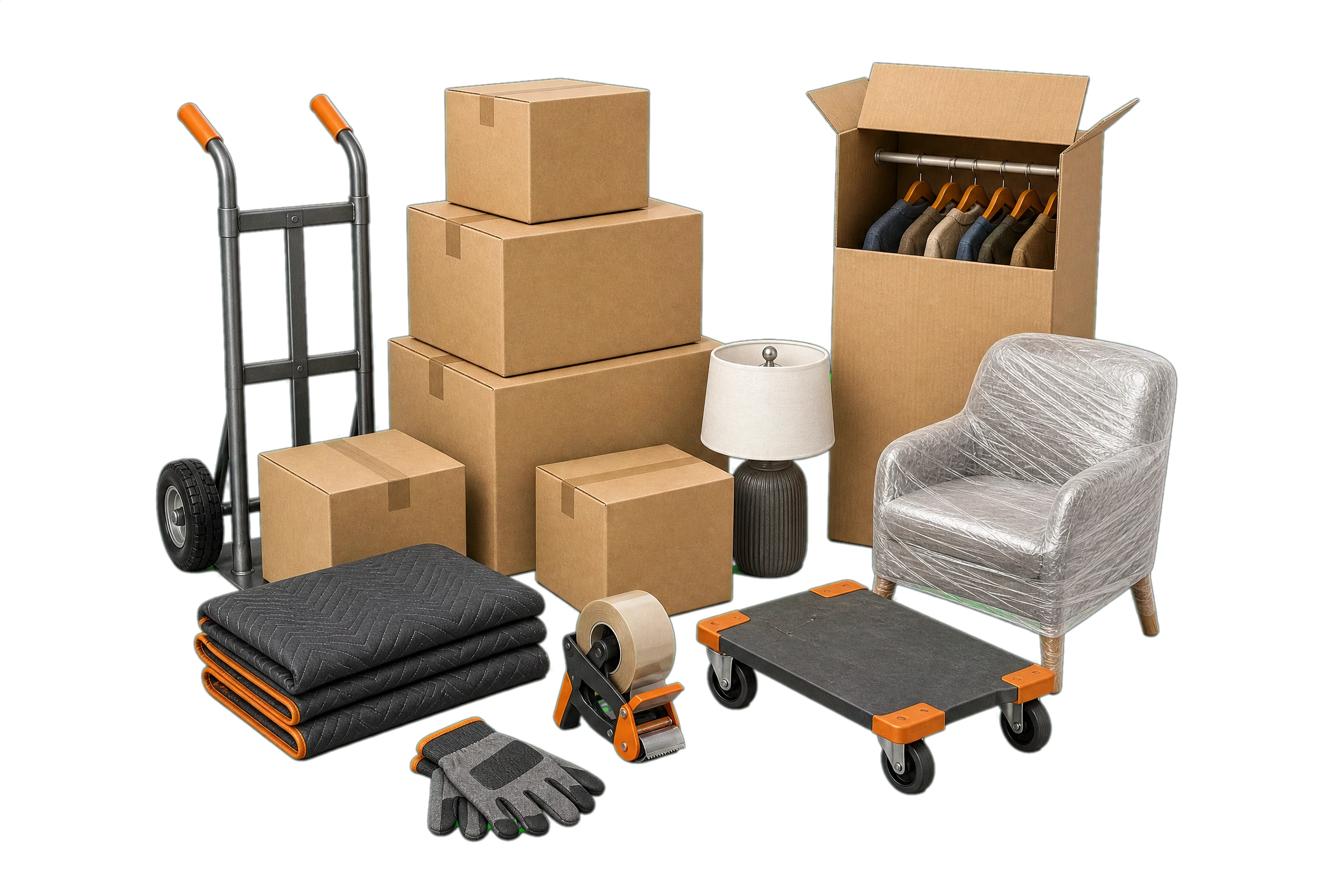Moving boxes and transport equipment