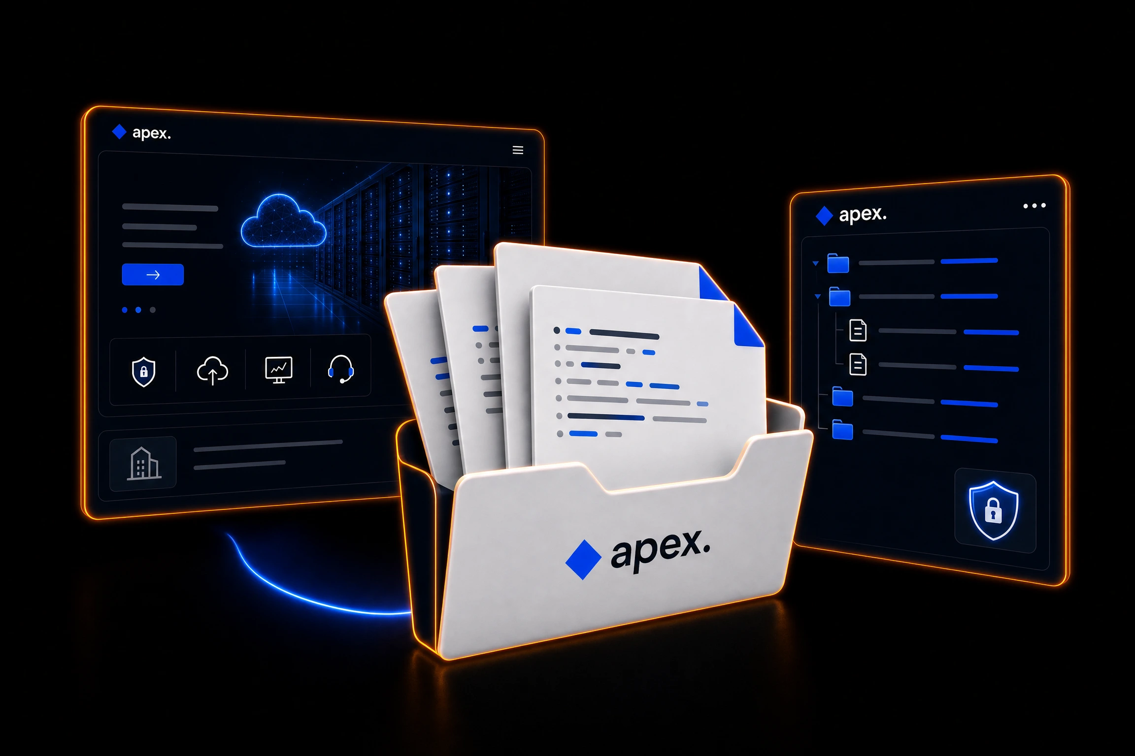 Apex finished website, source-file package, and project file structure