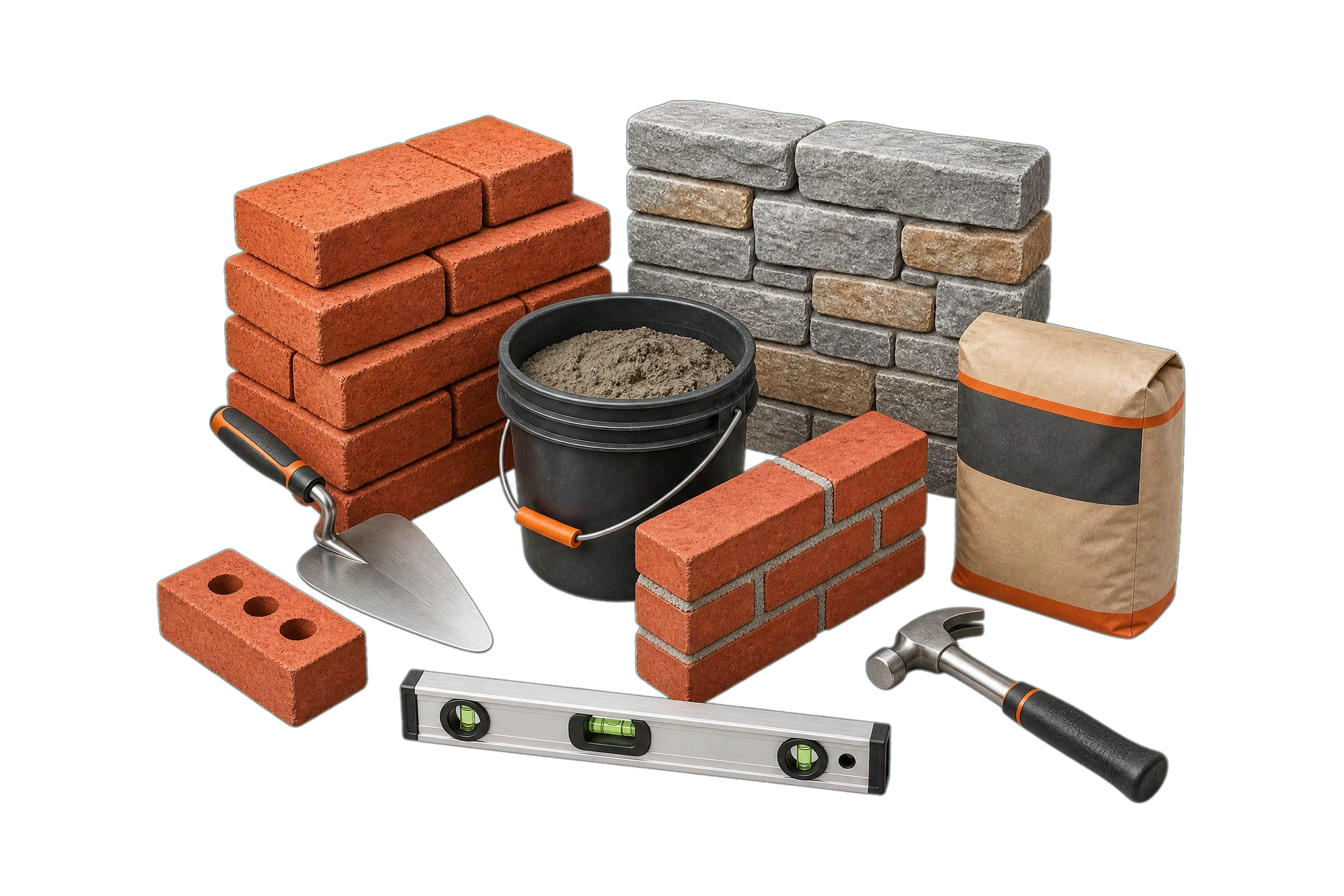 Masonry materials and project tools