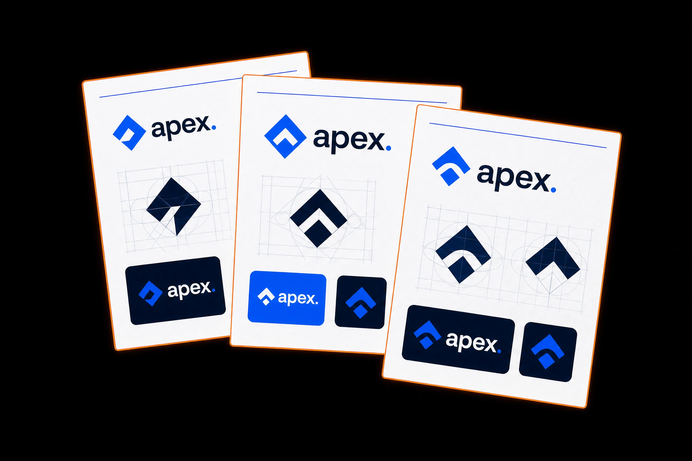 Apex logo concept sheets