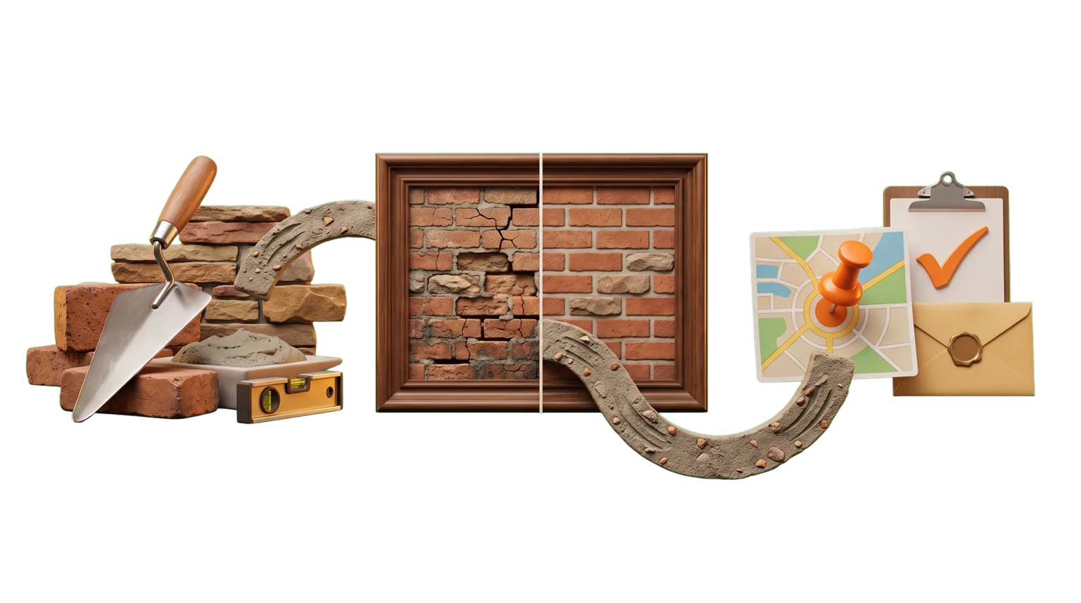 Masonry work, before-and-after proof, and a local estimate path
