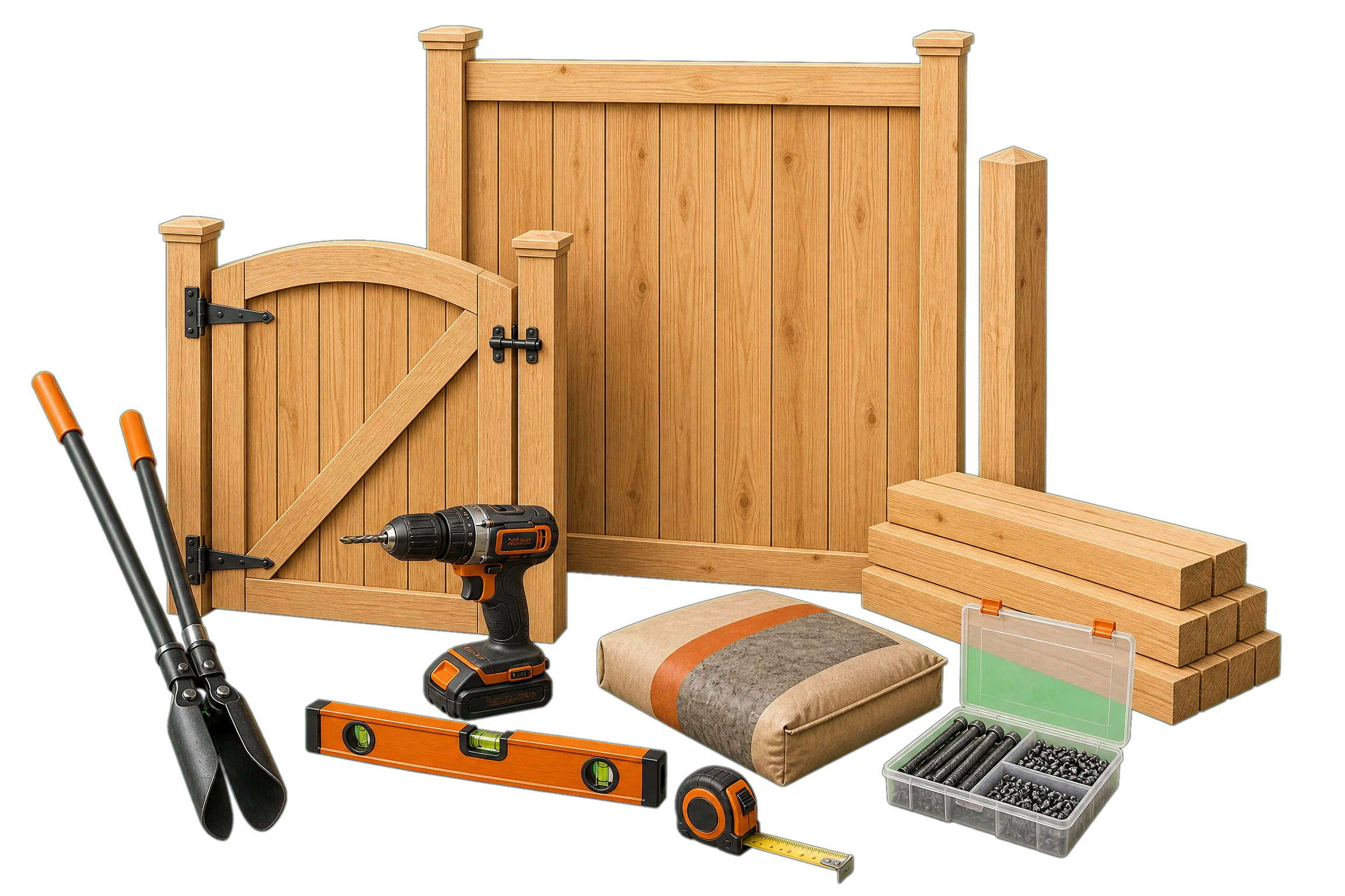 Fencing material, service, and estimate materials