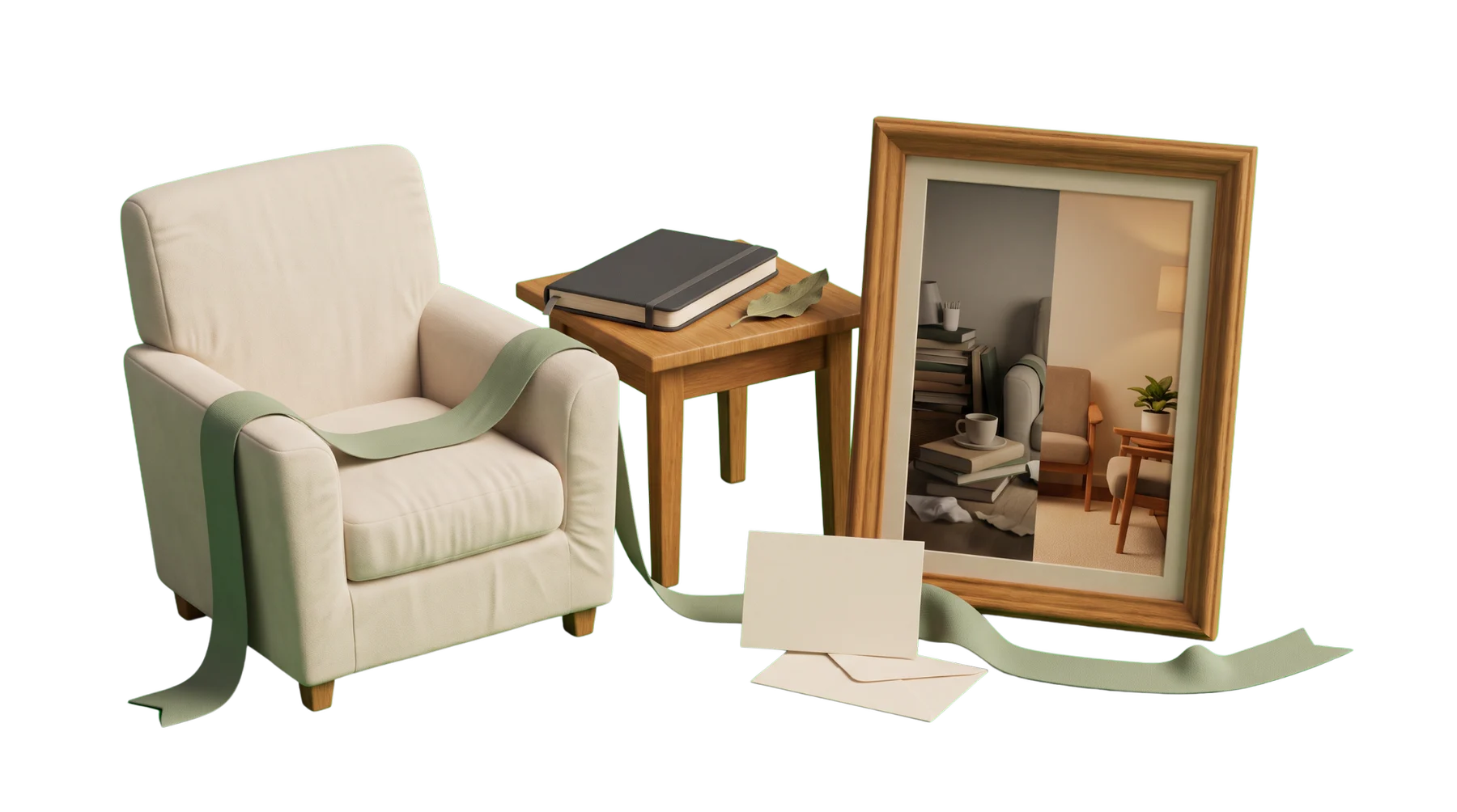 Therapy-practice setting, before-and-after office proof, and an appointment inquiry path