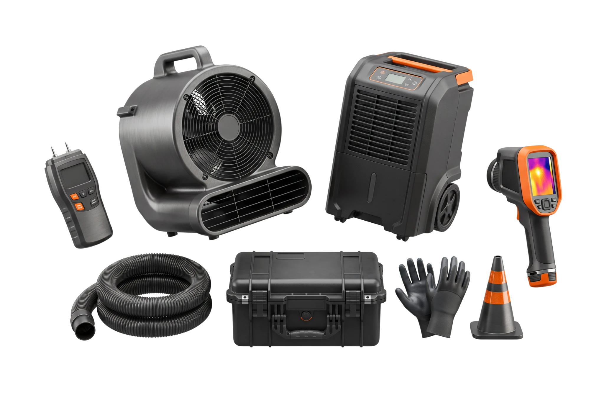 Water damage restoration and emergency-response equipment