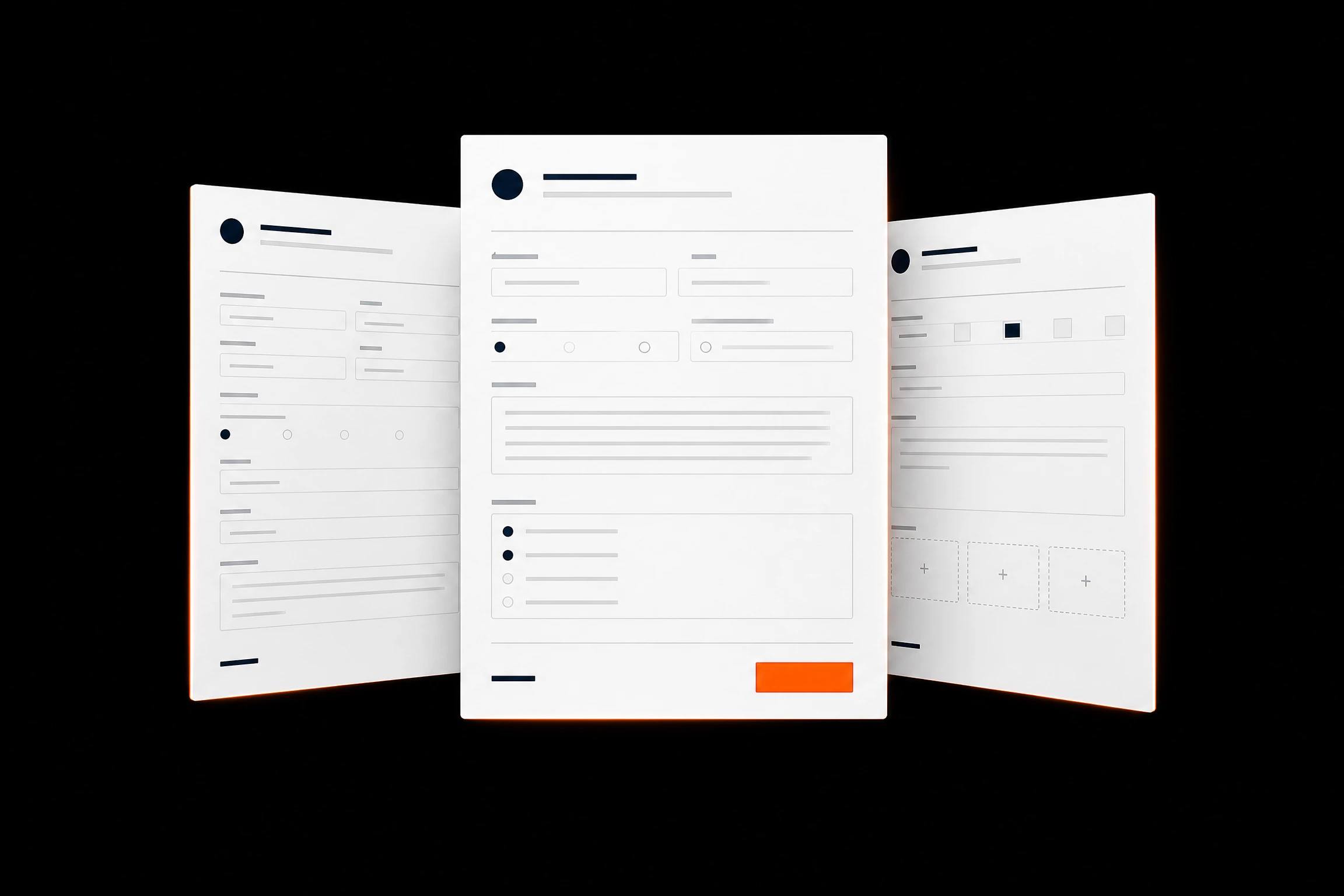 Email inquiry documents with abstract business details
